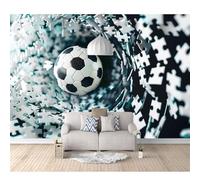 Wall Mural Custom 3D Photo Self-adhesive Wallpaper Football is a colorful sport 100x70cm Room Bedroom Painting Living for Stickers Home