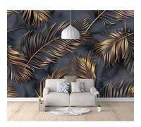Wall Mural Custom 3D Photo Self-adhesive Wallpaper The golden leaves are dark 100x70cm Room Bedroom Painting Living for Stickers Home