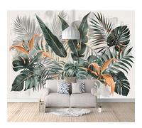 Wall Mural Self-adhesive Wallpaper Tropical plant banana leaves green 100x70cm Photo Feature 3D Wall-Art Murals Bedroom Living Room Posters