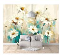 Wall Murals Custom Photo Self-adhesive Wallpaper 3D Vintage oil painting floral beige blue 100x70cm Large Living Room Sofa Bedroom Modern Painting Home Decor Posters