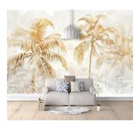 Wall Murals for Bedrooms Adults Vintage golden coconut tree grey 100x70cm Photo Self-adhesive Wallpaper Creative DIY Art Mural Decoration Decal Living Room Dining Bedroom Decor