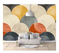 Wall Murals Self-adhesive Wallpaper Abstract geometric curves and minimalism 100x70cm for Bedroom 3D Render Stickers Decals Posters