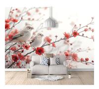 Wall Murals Self-adhesive Wallpaper for Bedroom Ethnic style flowers and birds 100x70cm 3D Sticker Art Waterproof DIY Decor Living Room Classroom Offices Home Decoration