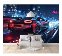 Wall Murals Self-adhesive Wallpaper for Bedroom Sports cars, automobiles, futuristic technology 100x70cm 3D Sticker Art Waterproof DIY Decor Living Room Classroom Offices Home Decoration