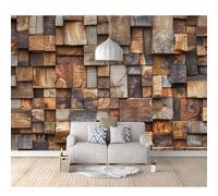 Wall Murals Self-adhesive Wallpaper Three-dimensional geometric wood grain 100x70cm for Bedroom 3D Render Stickers Decals Posters