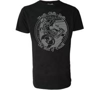 Wall of Death Skeleton Motorcycle Genuine Darkside Mens Mens Women T Shirt 100% Cotton Manches Courtes(X-Large)