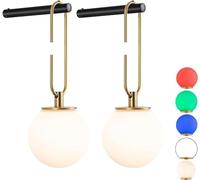 Wall onces Applique murale à piles, ensemble de 2 luminaires muraux à intensité variable, alimentés par piles avec télécommande, non câblés une fois, faciles à installer, lampe de lecture de chevet d