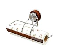 Wall Paper Towel Holder, Adhesive Roll Rack, No Drill Paper Towel Organizer | Adhesive Wall Mount Design, No Drilling Roll Storage Rack, Towel Holder, for Bathroom Kitchen Apartment Pantry Laundry