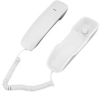 Wall Phone with Noise Cancellation Phone Support Last Number Reminder and Numeric Keypad Holder (White)