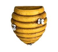Wall Plant Planter, Geometric Beehive Vase, Wall Mounted Holder, Decorative Indoor Outdoor Plant Display for Living Room Kitchen Apartment Garden Balcony Porch Patio Home Decor Modern Use, Yellow