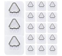 Wall Plate Hangers - Adhesive Invisible Mount Set, 18-Piece Vertical Display Holders For Porcelain And Ceramic, Heavy-Duty Sticky Discs With Stainless Steel Hooks, Decor-ware, Hidden Fasteners For Art