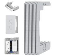 Wall Plate Spacer, Metal Flush Fit Leveling Device for Electrical Box | Receptacle Spacers Shims Leveler for Fixing Walls, Electrical Outlet Boxes and Switch Outlet Box Leveling Shims