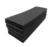 Wall Protector, Foam Bumper Guards, Easy Installation 4 Piece Strong Self Adhesive Padding with Collision Protection, Parking Shield for Vehicle, Garage, Truck, Van, RV and Auto Safety, Black