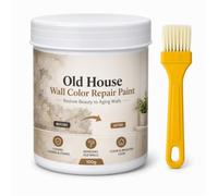 Wall Repair and Renovation Touch Up Paint, 100g White | Water-based emulsion polymer, peel-resistant finish, DIY four-step process, conceals yellowing and discoloration