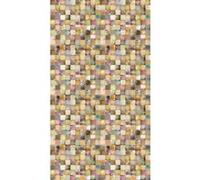 Wall, rideau imprimé carrés multicolores 140x245 cm, 1 part Multicolore G