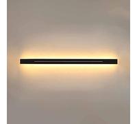 Wall Sconce LED Linear Wall Lamp Minimalist Sconces Wall Lighting Bar Indoor Wall Wash Light Long Strip Wall Lamps for Living Room Bedroom Hallway Restaurant Hardwired Lights(Svart3000k,120cm)