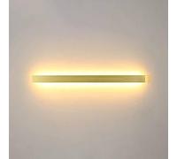Wall Sconce LED Linear Wall Lamp Minimalist Sconces Wall Lighting Bar Indoor Wall Wash Light Long Strip Wall Lamps for Living Room Bedroom Hallway Restaurant Hardwired Lights(Gold3000k,120cm)