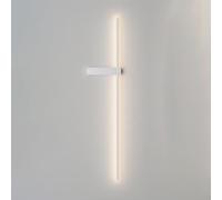 Wall Sconce Minimalistic Modern Aluminum Linear Lighting Fixture Indoor Integrated Led Metal Wall Lamp,Contemporary 3000K Wall Lights for Kitchen, Bedroom, Living Room, Hallway (Color : White-R/Whitel