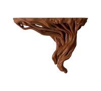 Wall Shelves - Rustic Tree Root Corner Display | Floating Mount Rack | Decorative Space Saving Organizer, Thick Floating Shelves Wall Decor for Photo Frame Flower Pot Home Decor Living Room