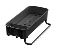 Wall Sink Sponge Holder, Thicken Kitchen Sink Caddy, Sink Caddy with Hooks, No Punching Bathroom Drain Rack, Thicken Sink Sponge Holder, Bathroom Drain Rack for Brush, Kitchen Sink Sponge Holder, Cros