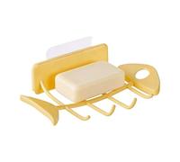 Wall Soap Dish - No Drill Bathroom Rack Self Draining Tray, Dishs, | Suitable for Home Hotel Dorm Apartment Laundry Garage Vanity Restroom Poolside Basement Kitchen Sink Bath Wet Zone Organization