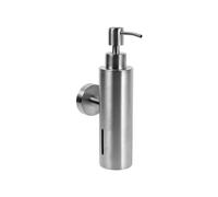 Wall Soap Dispenser Stainless Steel Manual Pump for Public Places Silver 20.50X9.00X5.00CM Refillable 1Pcs