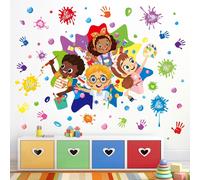 Wall Stickers Splash Painting Children Educational Wall Stickers Quote And Inspirational Letters For Classroom Kids Baby Nursery