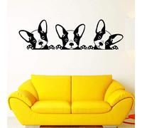 Wall Stickers，Wall Decals，Coffee Cup Wall Stickers for Kitchen,Cute Dog Avatar Vinyl Wall Decal Animals Home Decor Living Room Bedroom DIY Art Mural Removable Wall Sticke