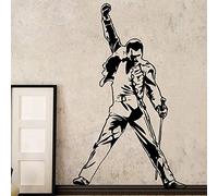 Wall Stickers，Wall Decals，Coffee Cup Wall Stickers for Kitchen,Vintage Freddie Mercury Queen Band Music Rock Vinyl Stickers Wallpaper for Room Decoration Bedroom Livingro