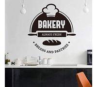 Wall Stickers，Wall Decals，Coffee Cup Wall Stickers for Kitchen,Wall Stickers Baking Cake Shop Wall Decal Art Mural Kitchen Decoration Window Poster 57X59Cm