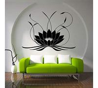 Wall Stickers，Wall Decals，Coffee Cup Wall Stickers for Kitchen,Wall Stickers,Mandala Lotus Wall Sticker PVC Removable Yoga Wall Decals Stickers for Bedroom Living Room Ho