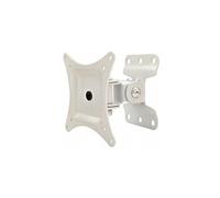 Techly Support mural écran plat ICA-LCD 201 wH 30 – VESA 75×75/100×100, métal, -15°/+15°, blanc