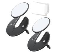 Wall Tablet Holder - Compact 90 Degree Rotating Mount | Small ABS Support réglable pour tablettes E-Readers WiFi Routeurs Câble TV Boxes, Home Office Wall Mount, Seamless Docking, Black White Color