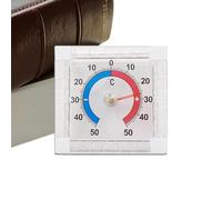 Wall Temperature Gauge - Easy To Read Indoor Temperature Monitor | High Precision Thermometer -50°C To 50°C | Wall Mounted For Home Greenhouse Garden Room Garage Office Backyard Patio