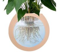 Wall Vases for Flowers, Strong Adhesive Silicone Globe Vase, Terrarium Air Plant Holder, Decorative Wall-Mounted Plant Pot for Home, Offices and Tank Decoration, 4.69x4.21 inches