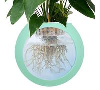 Wall Vases for Flowers, Strong Adhesive Silicone Globe Vase, Terrarium Air Plant Holder, Decorative Wall-Mounted Plant Pot for Home, Offices and Tank Decoration, 4.69x4.21 inches