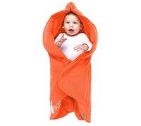 Wallaboo - Couverture Enveloppante - Multi-Usages - pour Coques Bébé / Sièges Auto / pour Landaus / Poussettes ou Lits Bébé - 85cm x 85cm - Cotton - Orange