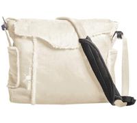 Wallaboo Sac a langer, 4 poches avec fermeture éclair, Poche biberon thermique, Bandoulière renforcée, En daim microfibre de très bonne qualité, Ecru