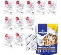 Wallaby Absorbeurs d'oxygène 400cc - 100 pièces - la mise en conserve, le lyophilisateur Harvest Right, les aliments déshydratés et conservés - Sans danger pour les aliments FDA 400cc
