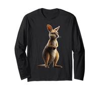 Wallaby Australie Amour Outback Doux Kangourou Sauvage Manche Longue