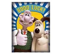 Wallace and Gromit Carte de chance pour homme/femme de la gamme Aardman Animations - Thumbs Up - Carte de vœux pour lui/pour elle