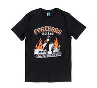 Wallace and Gromit Feathers McGraw Rock Black T Shirt