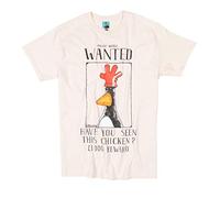 Wallace and Gromit Feathers McGraw Wanted Poster Ecru T Shirt