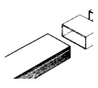 Wallair 20200110 Système de ventilation pour conduites plates 100 tube carré