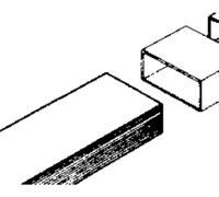 Wallair 20200110 Système de ventilation pour conduites plates 100 tube carré