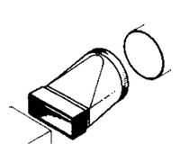 Wallair 20200115 Système de ventilation pour conduites plates 100 pièce de