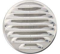 Wallair N31835 Grille d'aération acier inoxydable Convient pour Ø de tube: 10 cm