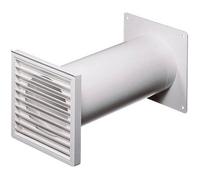 Wallair N37824 Système de ventilation pour conduites rondes 100 plastique (Ø x L) 10 cm x 48 cm blanc