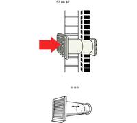 Wallair N37825 Conduite daération (Ø) 12.5 cm