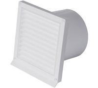 Wallair Bouche d'aération NW100 RSK avec clapet anti-retour en plastique Ø 10 cm